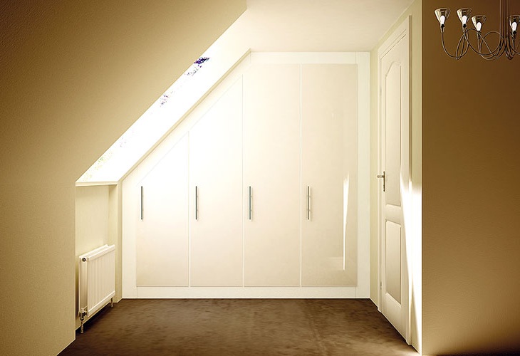 Slanted Wardrobe Doors Angledceilingwhite 1